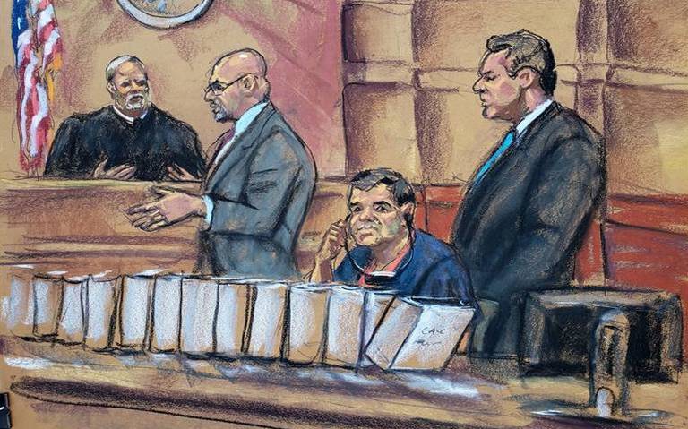 Niegan petición de ‘El Chapo’ Guzmán de abrazar a su esposa antes del juicio
