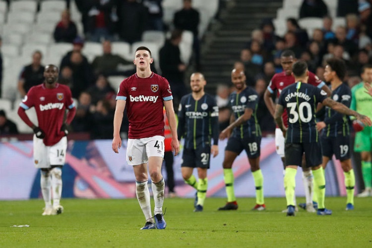 West Ham United es goleado por 4-0 por el Manchester City