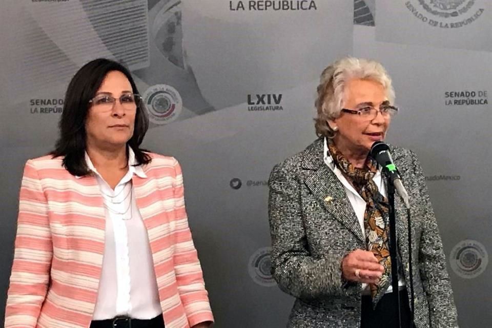 Rocío Nahle y Olga Sánchez Cordero dejan el Senado