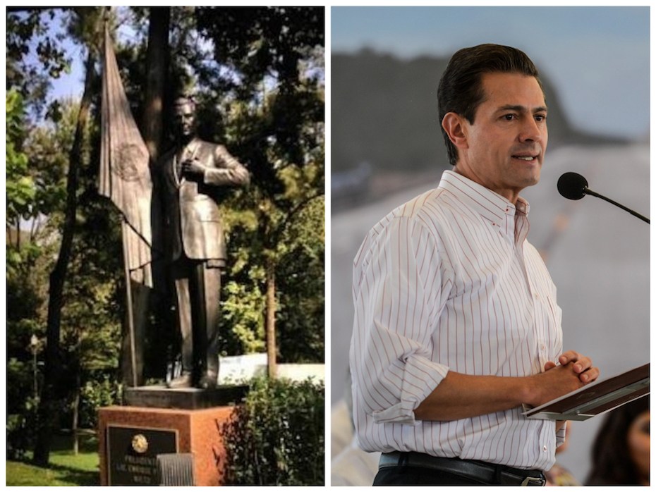 Peña Nieto ya tiene su estatua en Los Pinos