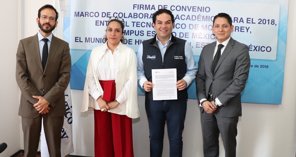 Firman convenio académico el Tec de Monterrey CEM y Huixquilucan