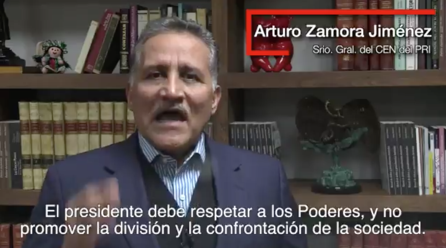 “El presidente debe respetar a los Poderes y no promover la división”: PRI