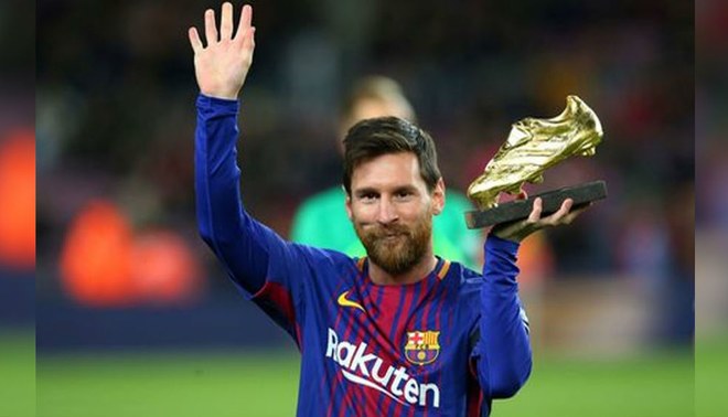 Recibe Messi su quinta Bota de Oro