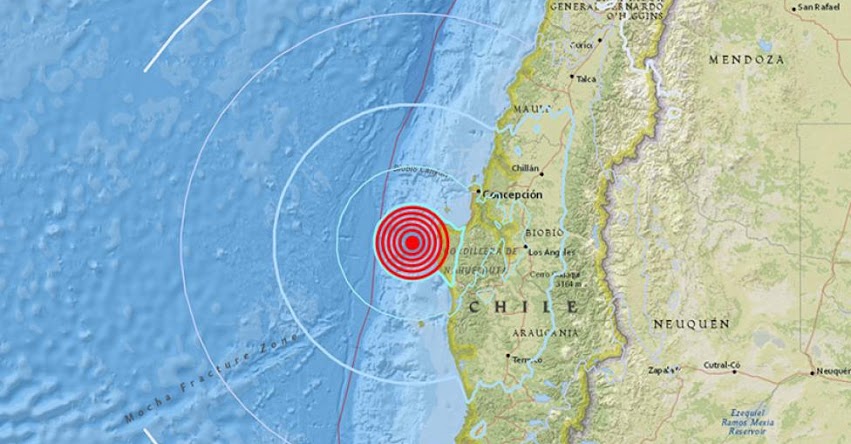 Ocurre sismo de 5.2 en Chile