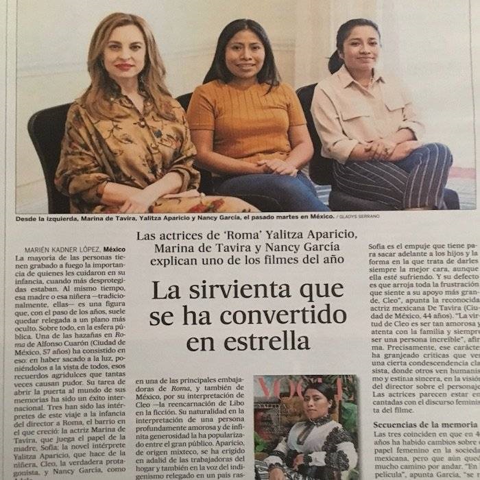 El País llamó “sirvienta” a Yalitza Aparicio
