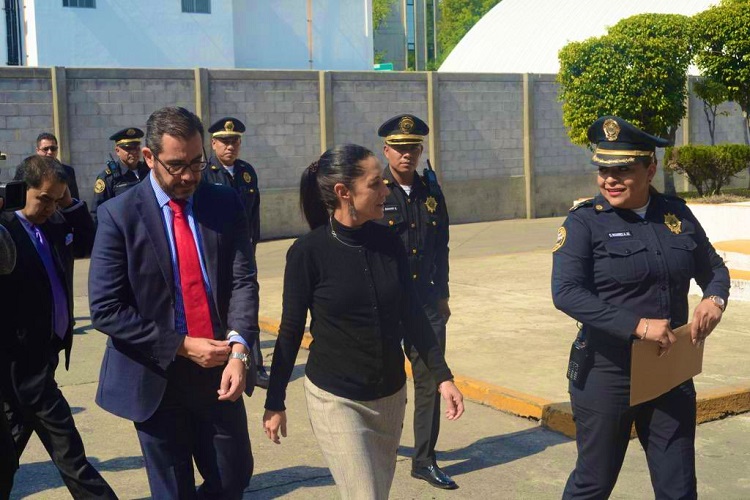 Sheinbaum continua recorrido de instalaciones de Protección Ciudadana