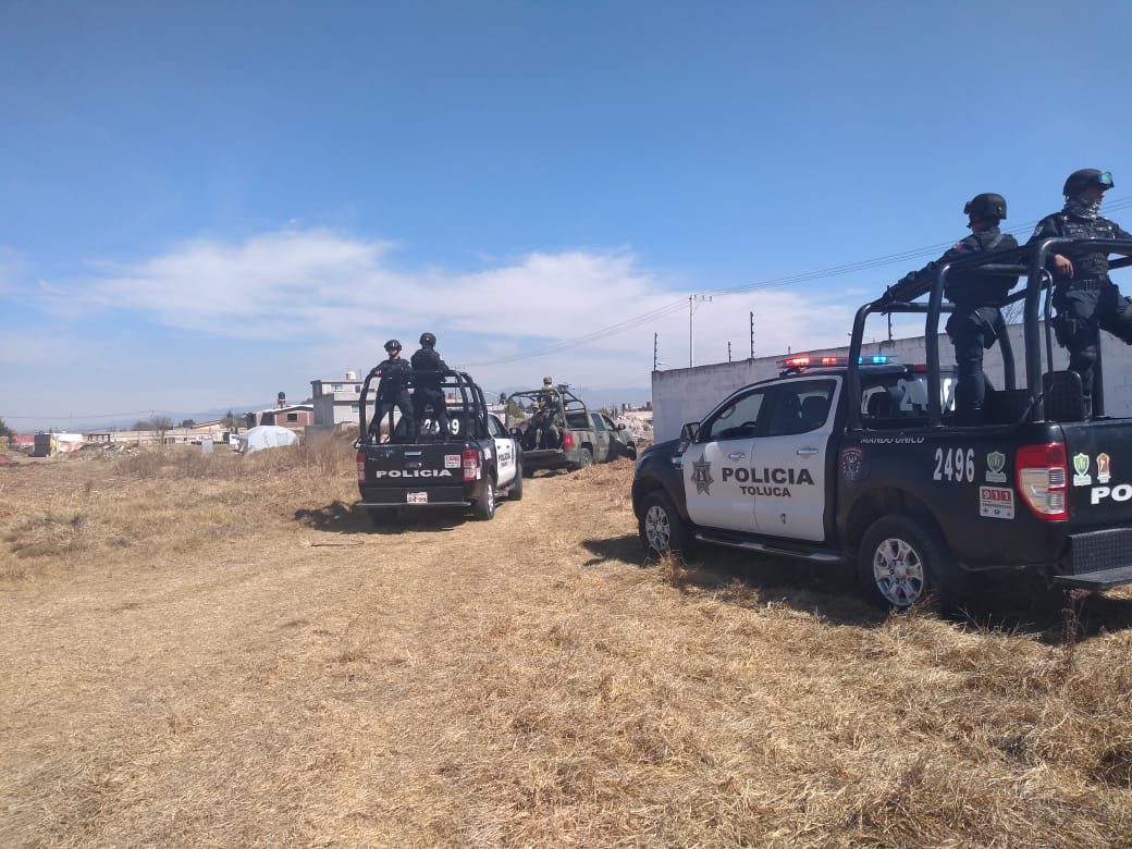 Aplica Policía de Toluca operativo especial en zona de ductos