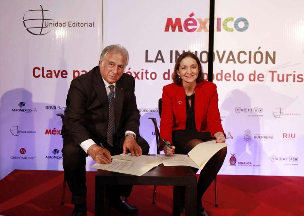 Suscriben gobiernos de Mexico y España un memorándum de entendimiento en materia turística
