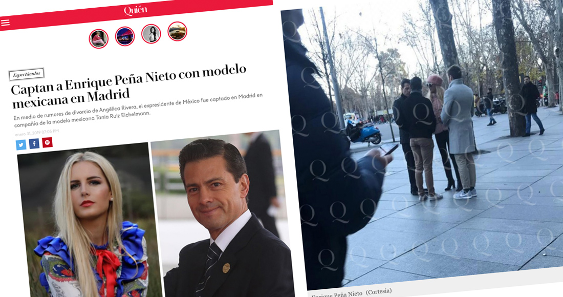 ¿Habrá divorcio? Peña Nieto es captado en Madrid con una modelo