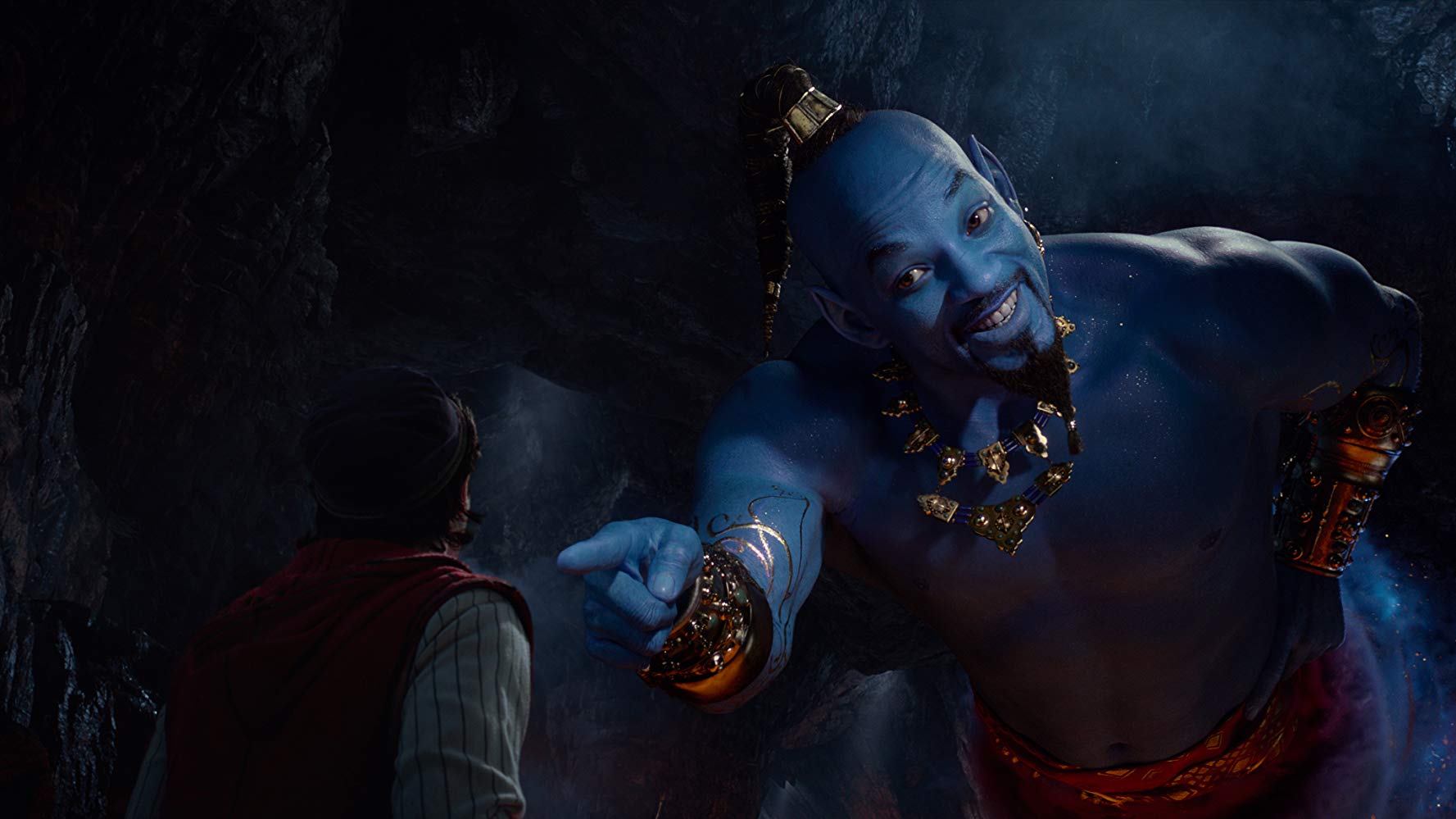 Will Smith sí es azul en el nuevo tráiler de Aladdin