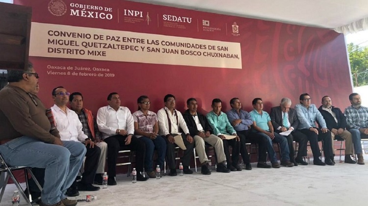Comunidades indígenas de Oaxaca iniciarán proceso de paz