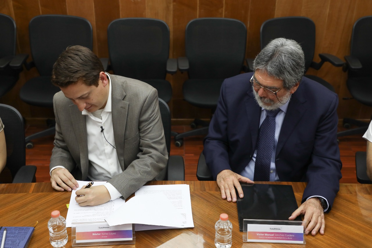 Firma alcaldía Cuauhtémoc convenio con el Instituto de Biología de la UNAM para elaborar Censo de Arbolado Urbano