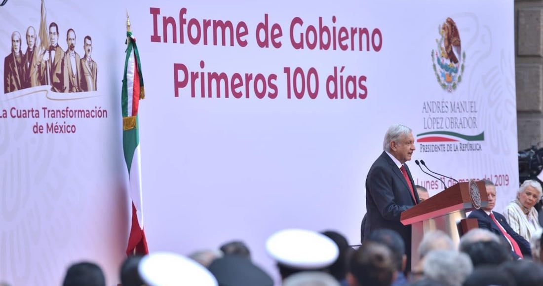 “Antes muerto que traidor”: AMLO; lo que dijo en su informe de 100 días de Gobierno