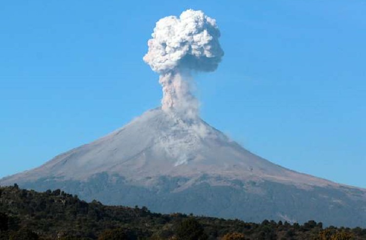 Continúa el Popocatépetl en semáforo amarillo fase 2