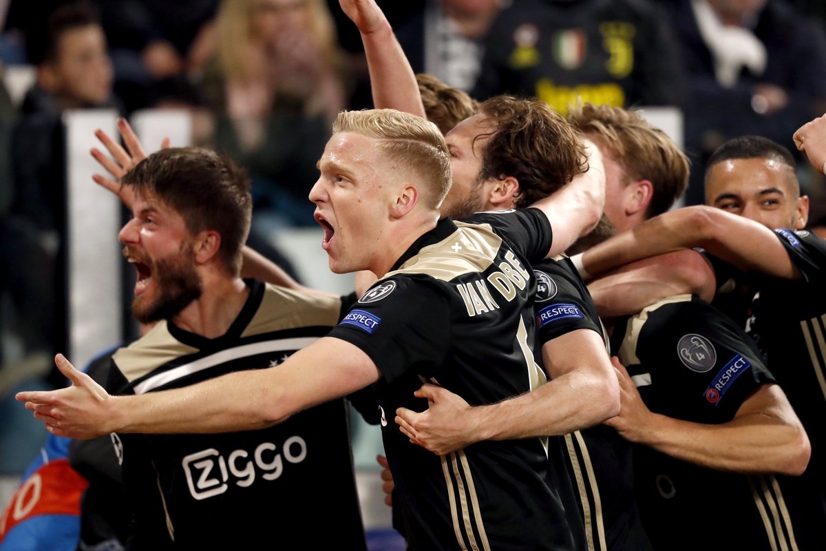 Ajax deja a la Juventus fuera de la Champions League; Barça también avanza