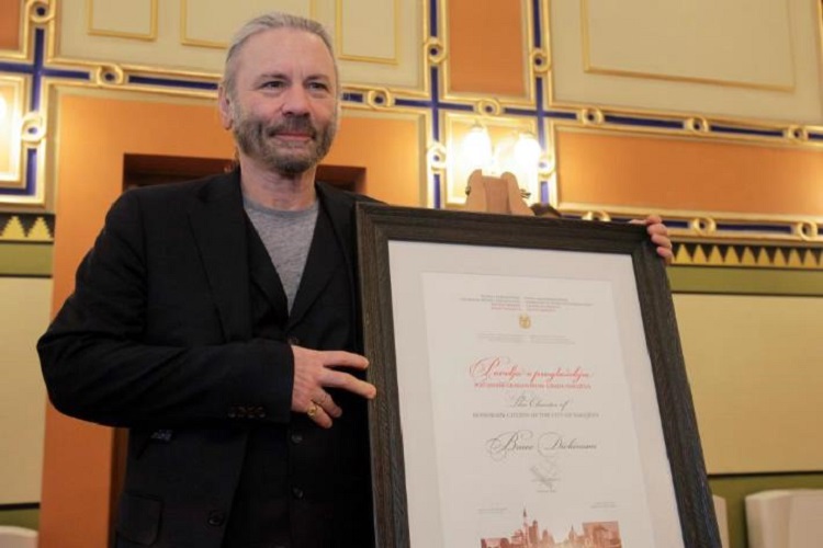 Bruce Dickinson es declarado ciudadano honorario en Bosnia