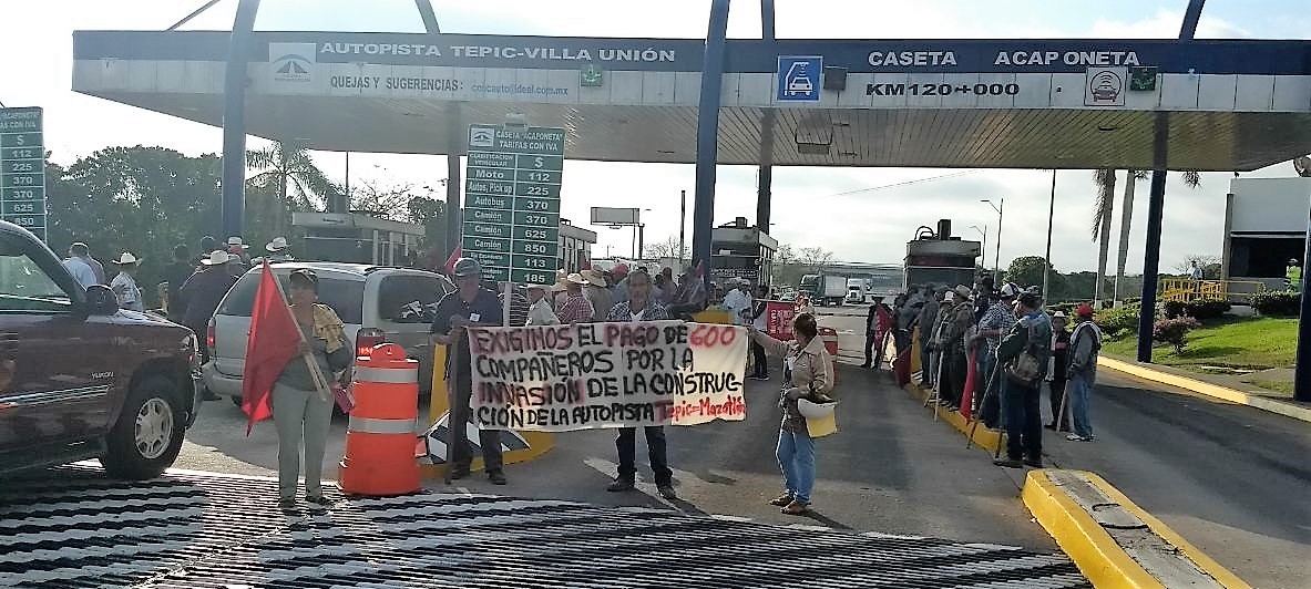 El crimen organizado en Nayarit obliga a campesinos a cobrar en caseta de peaje o los asesina: CNPA MN