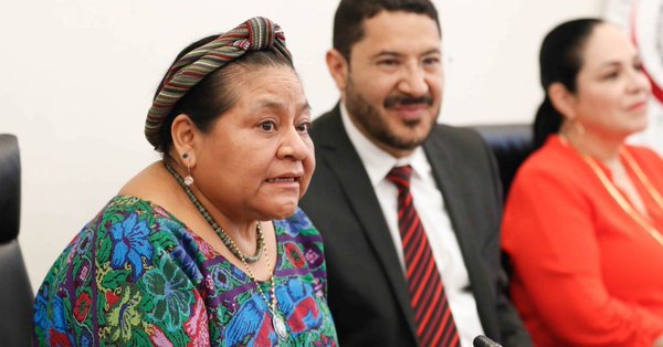 Ante Rigoberta Menchú, senadores refrendan compromiso con los pueblos originarios