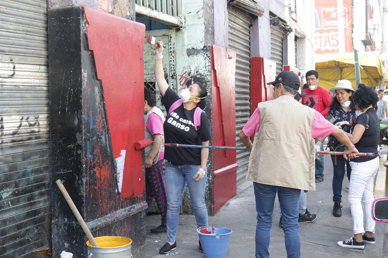 Benefician a vecinos de Tepito con jornada de Tequio