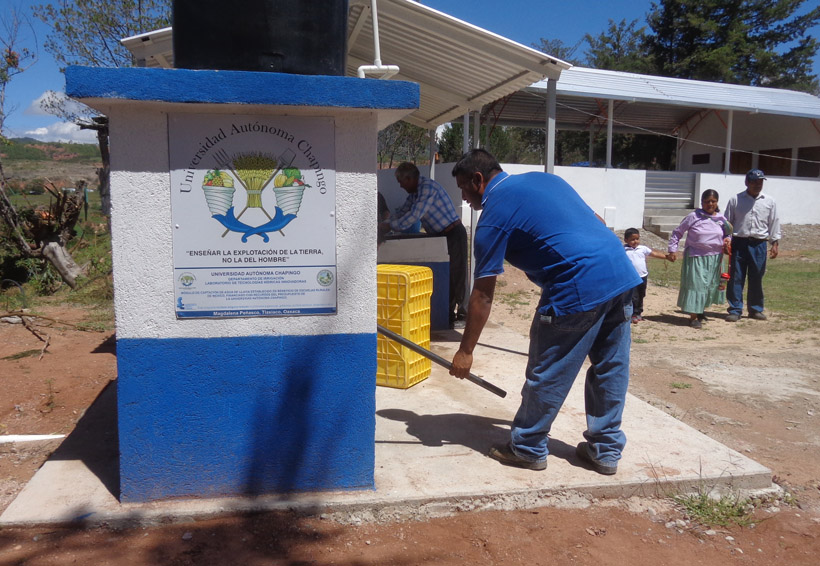 Módulos de captación de agua de lluvia benefician a campesinos de alta marginación