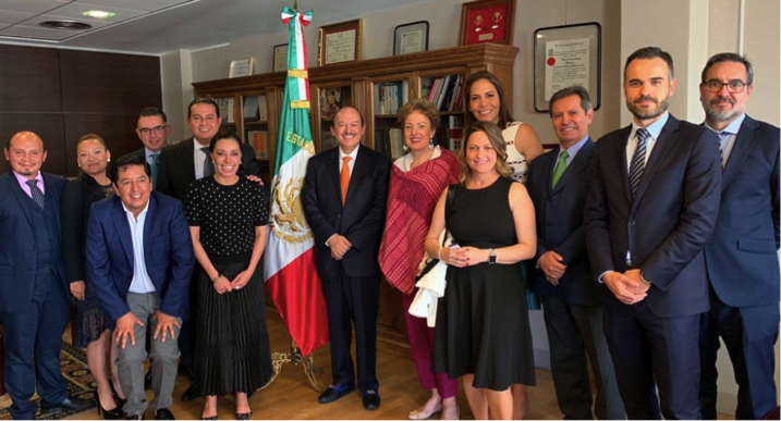 El Presidente de GINgroup, Raúl Beyruti Sánchez, se reúne en España con la Embajadora de México en España