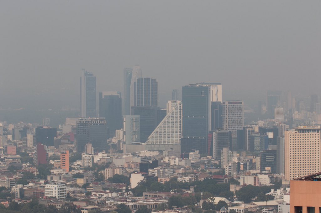 Continúa mala calidad del aire en la CDMX