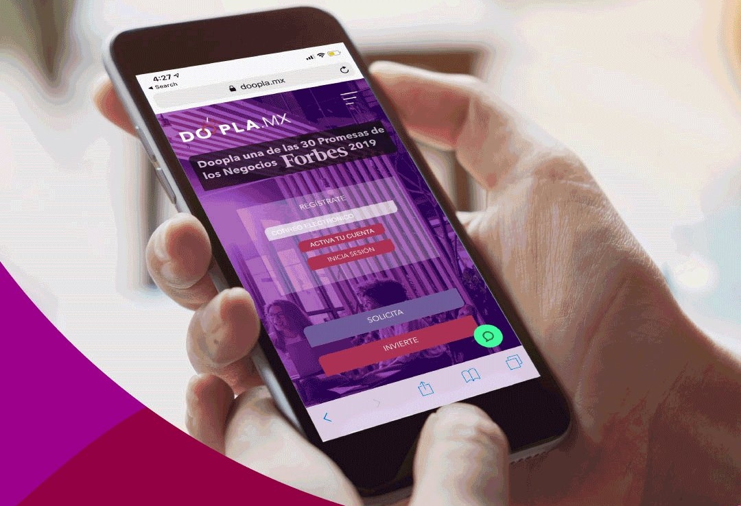 Doopla.mx simplifica la forma de invertir a través de su nueva app