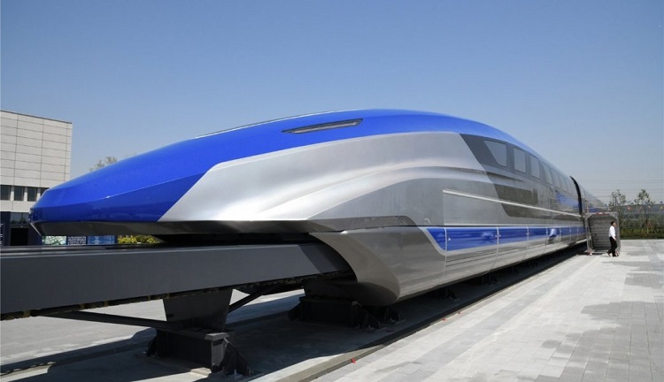 Presentan en China tren bala de levitación magnética que alcanzaría hasta 600 km/h