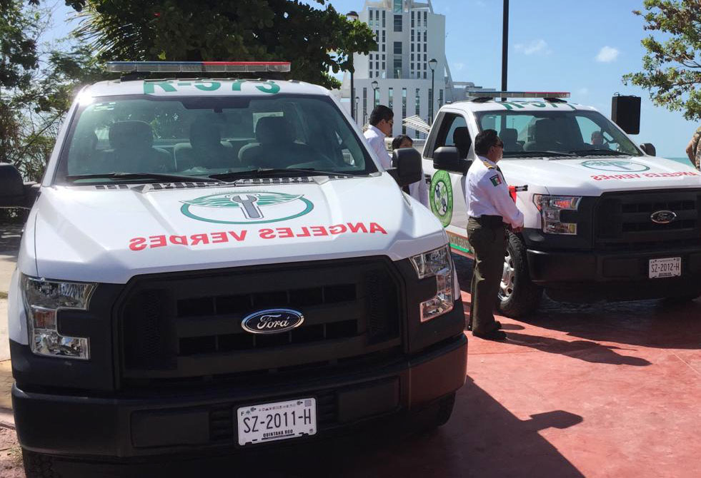 Recibe Sectur tres vehículos para los Ángeles Verdes, de parte del gobierno de Quintana Roo