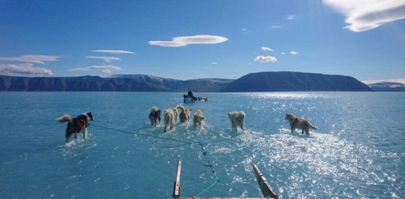Groenlandia pierde millones de toneladas de agua de manera inusual