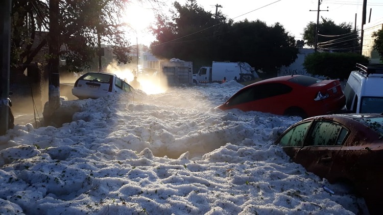 Granizada en Jalisco dejó colonias bajo hielo (+IMÁGENES)