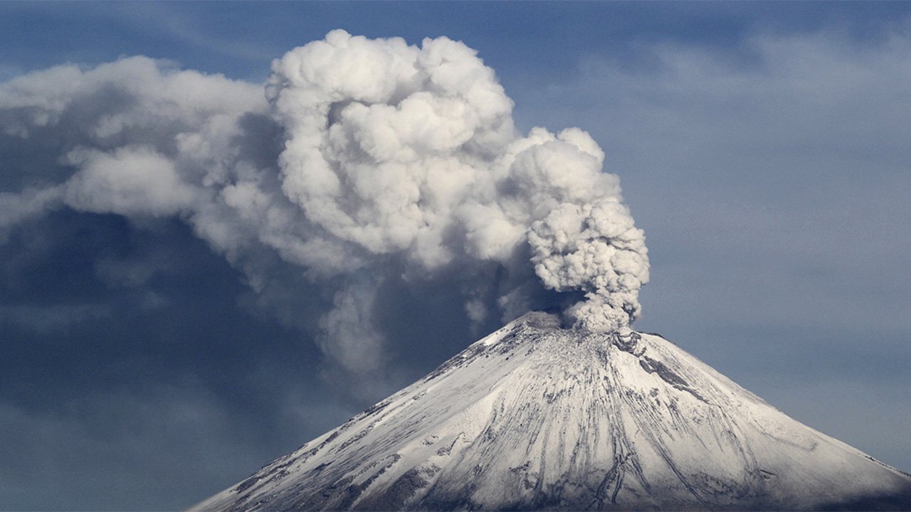 Continúa el Volcán Popocatépetl en Semáforo Amarillo Fase 2