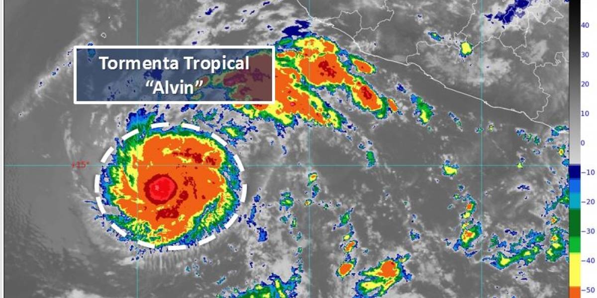 Se forma “Alvin”, la primera tormenta tropical en el Pacífico