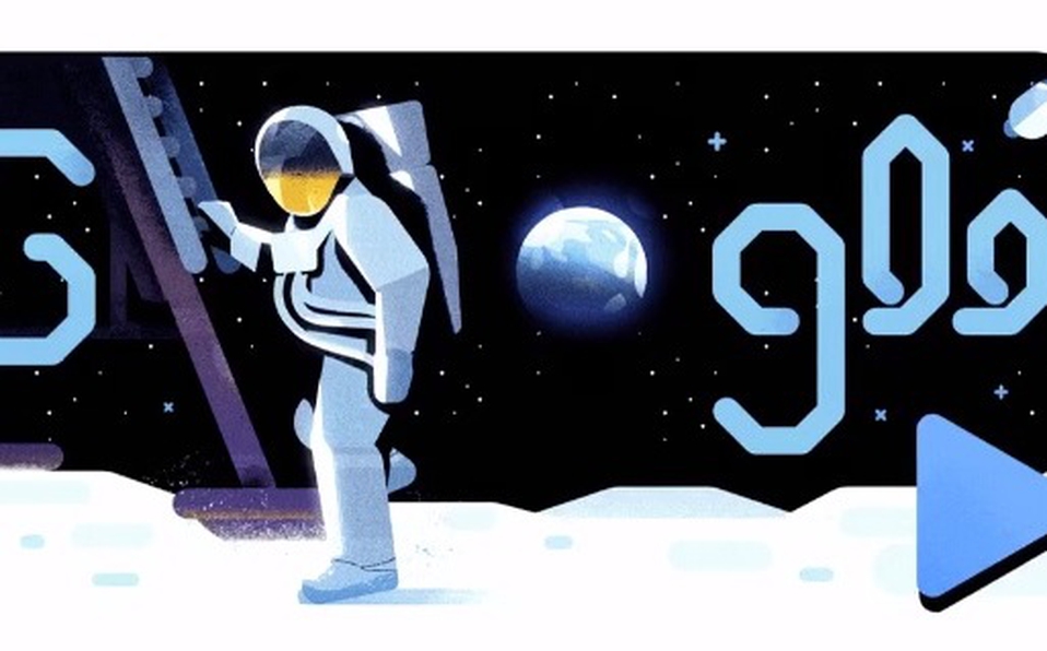 Con doodle, Google conmemora la llegada del hombre a la Luna