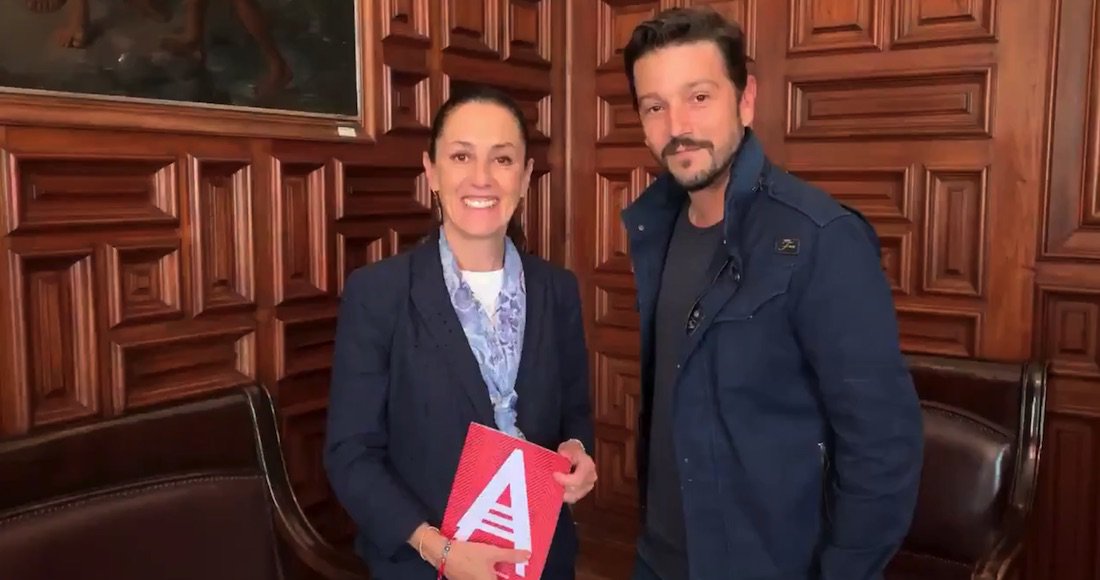 Sheinbaum se reúne con Diego Luna