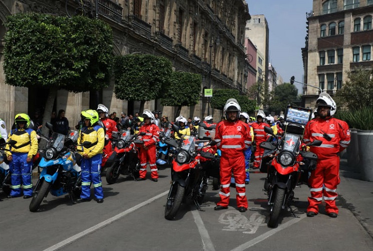 Paramédicos en motocicletas atenderán emergencias en CDMX