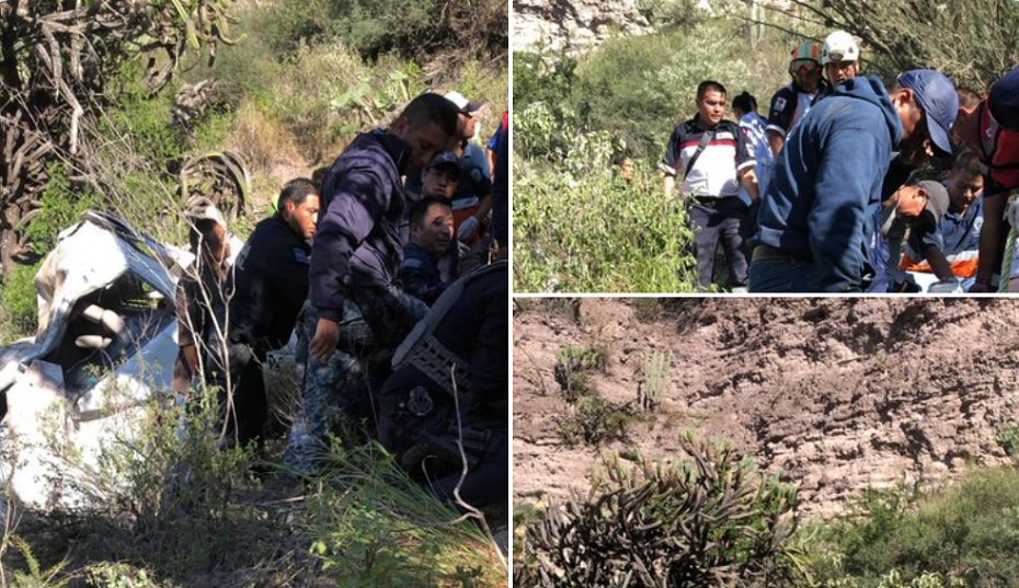 Camioneta cae a barranco en Zimapán, Hidalgo; reportan 7 muertos