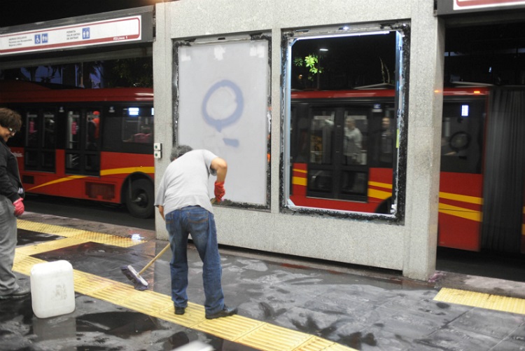 Restablecen servicio en estación Glorieta de los Insurgentes del Metrobús