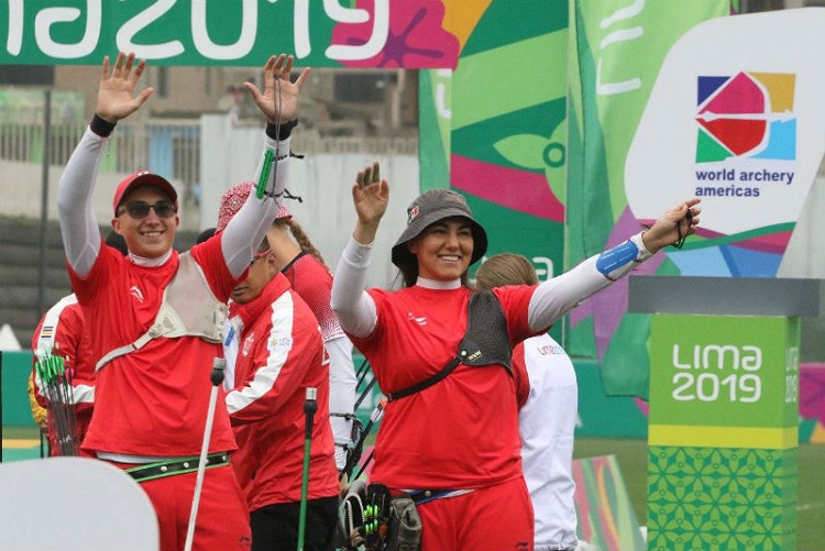 México gana bronce en prueba arco recurvo en equipo mixto en Lima 2019