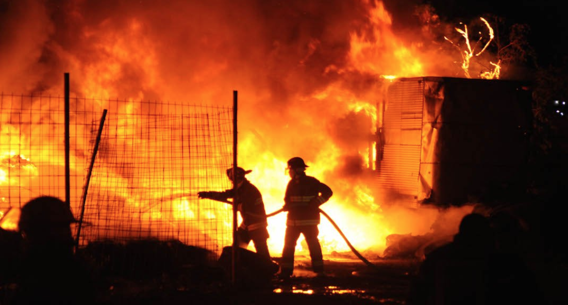 Incendio en Tultepec.