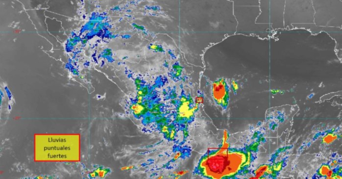 Lluvias potentes según CONAGUA