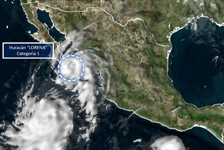 Huracán Lorena se acercará a La Paz y Los Cabos