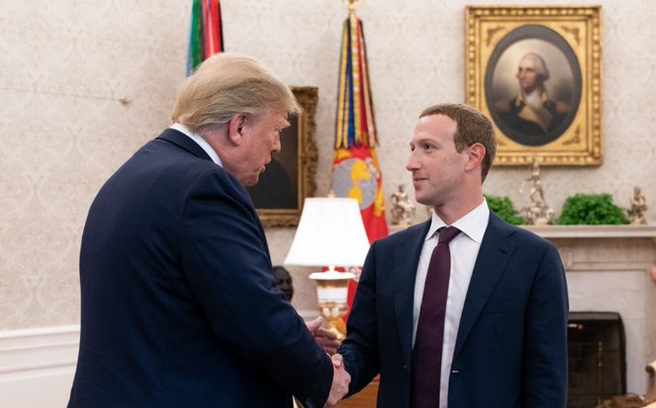 Trump y Zuckerberg