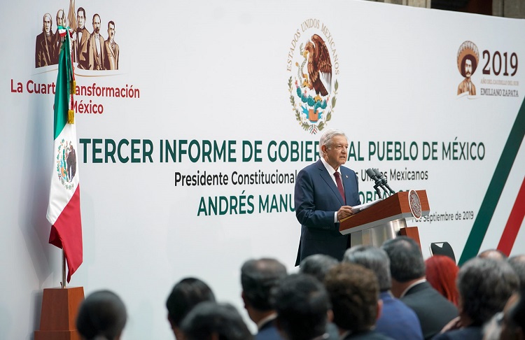 Algunos de los principales temas abordados en el Primer Informe de AMLO