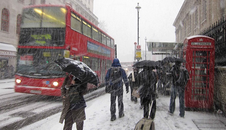 Reino Unido experimentará el invierno más intenso en casi 60 años