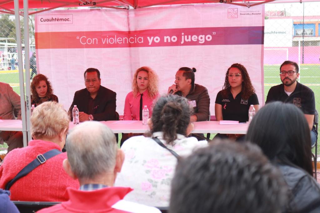 “Con violencia, yo no juego”, la jornada de la Cuauhtémoc para prevenir la violencia de género