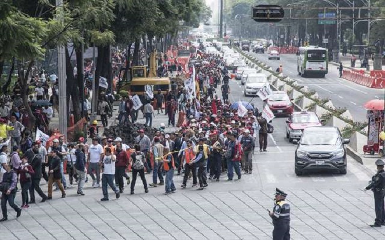 Manifestaciones y eventos deportivos provocarán cierres viales en la CDMX