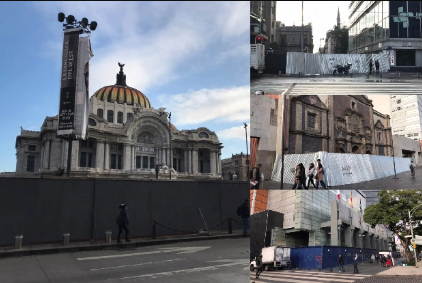 CDMX blinda edificios y monumentos por marcha del 2 de octubre