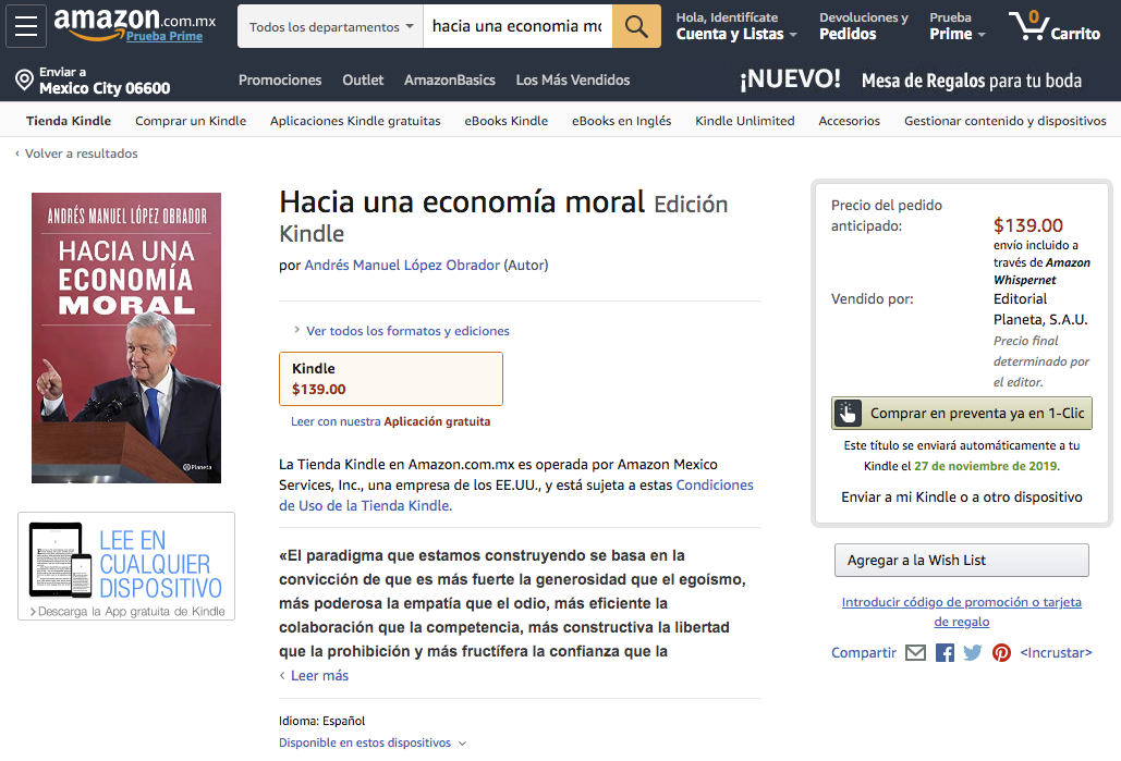 Hacia una economía moral Amazon