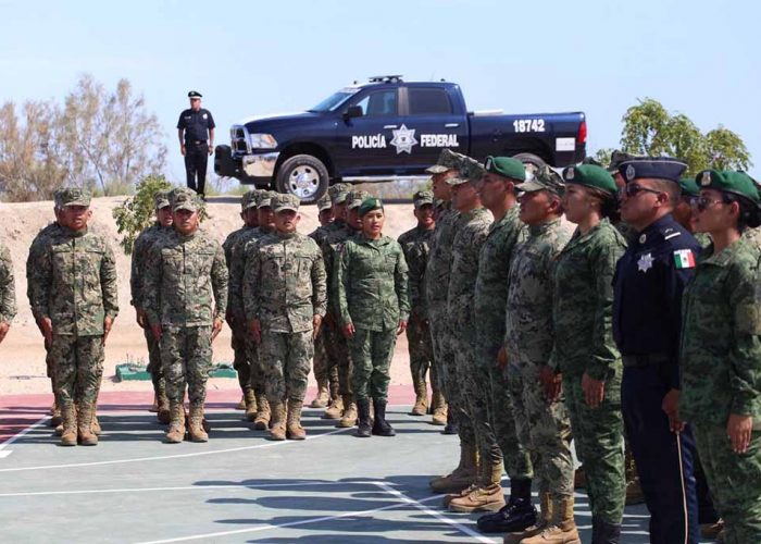 Instalaciones de la Guardia Nacional en Baja California.